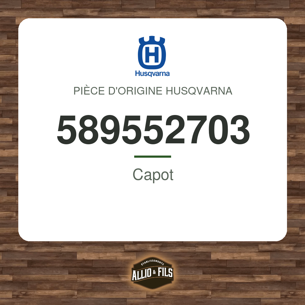 Capot - Husqvarna 589552703