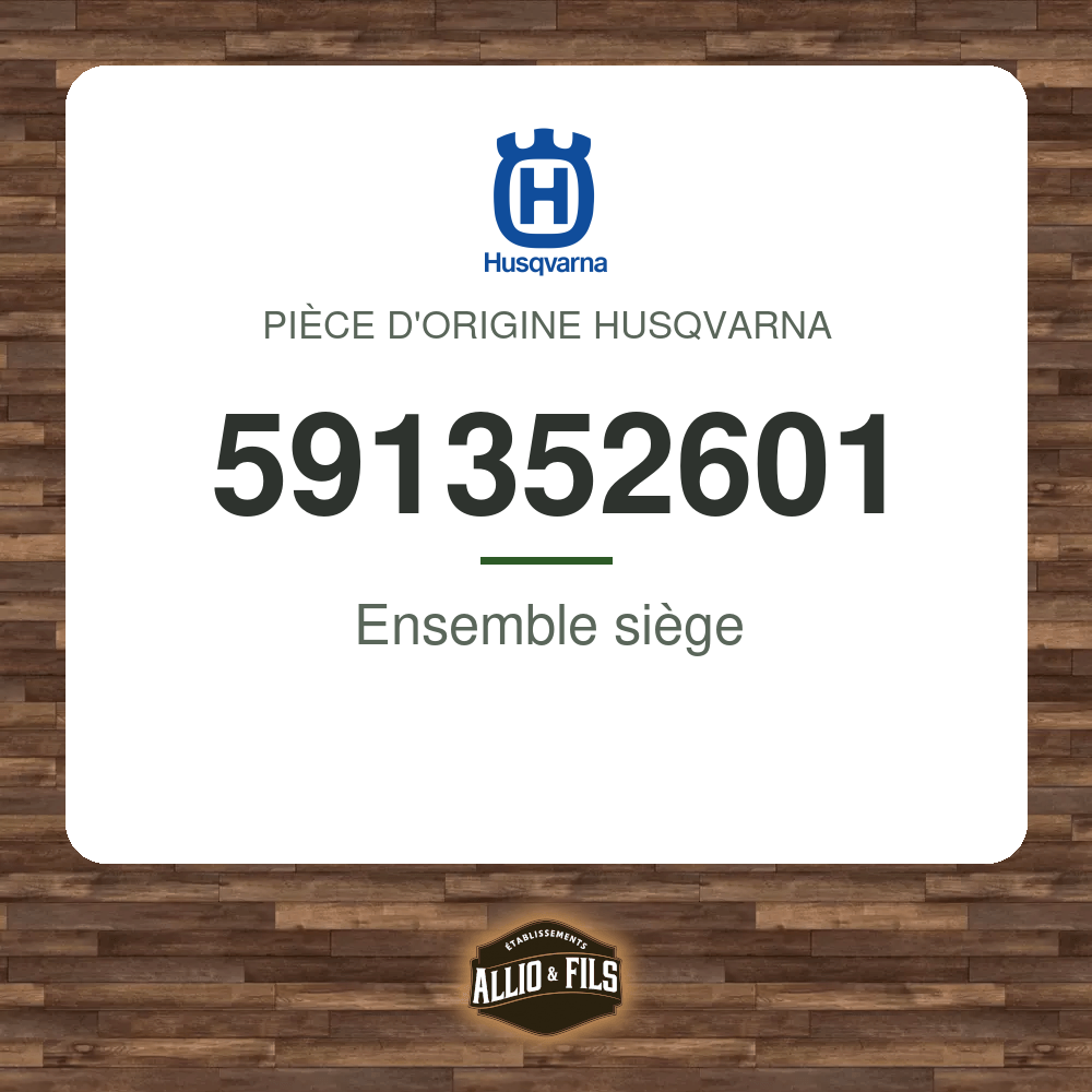 Ensemble siège - Husqvarna 591352601