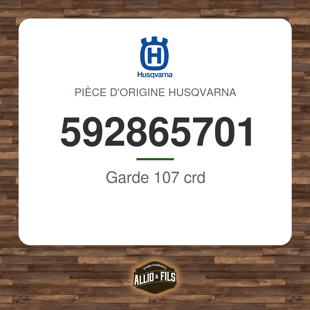 Garde 107 crd - Husqvarna 592865701