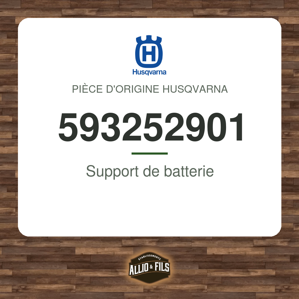 Support de batterie - Husqvarna 593252901