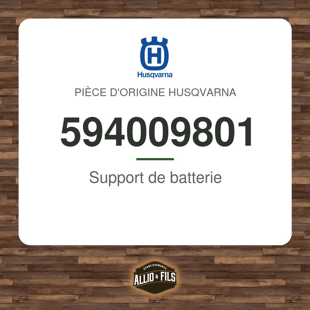 Support de batterie - Husqvarna 594009801