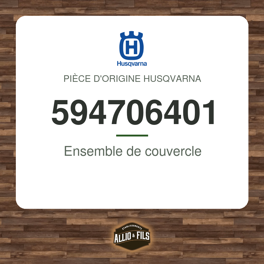 Ensemble de couvercle - Husqvarna 594706401