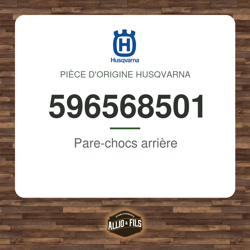 Pare-chocs arrière - Husqvarna 596568501