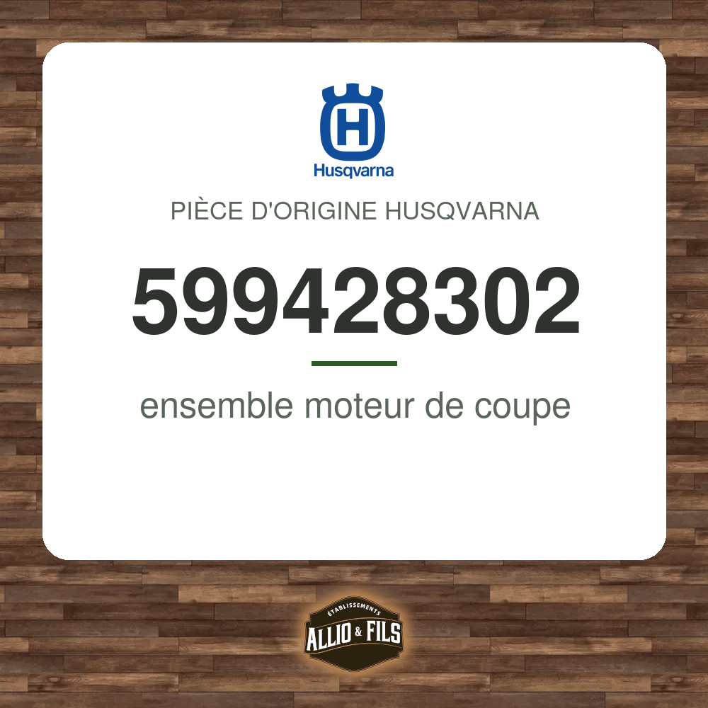 ensemble moteur de coupe - Husqvarna 599428302