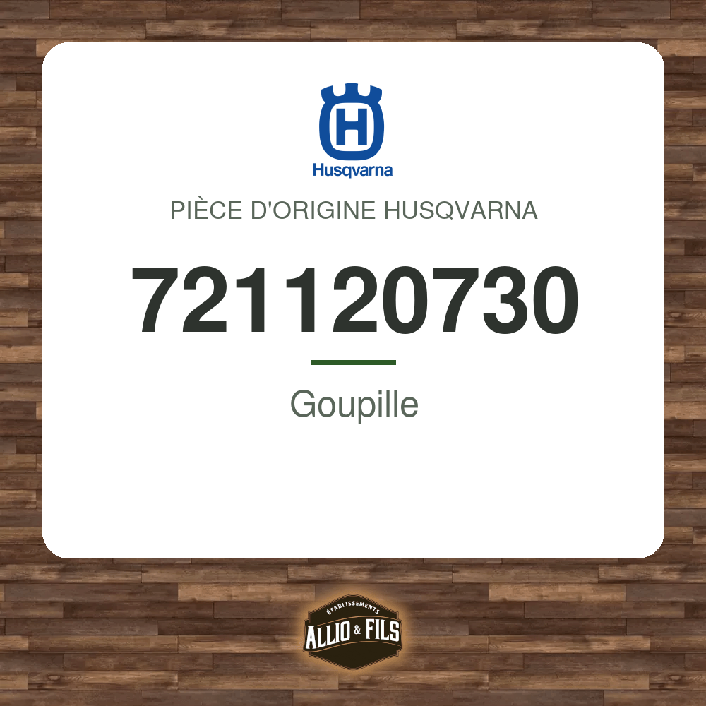 Goupille - Husqvarna 721120730