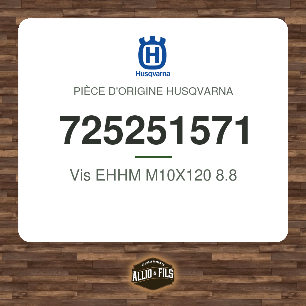 Vis EHHM M10X120 8.8 - Husqvarna 725251571