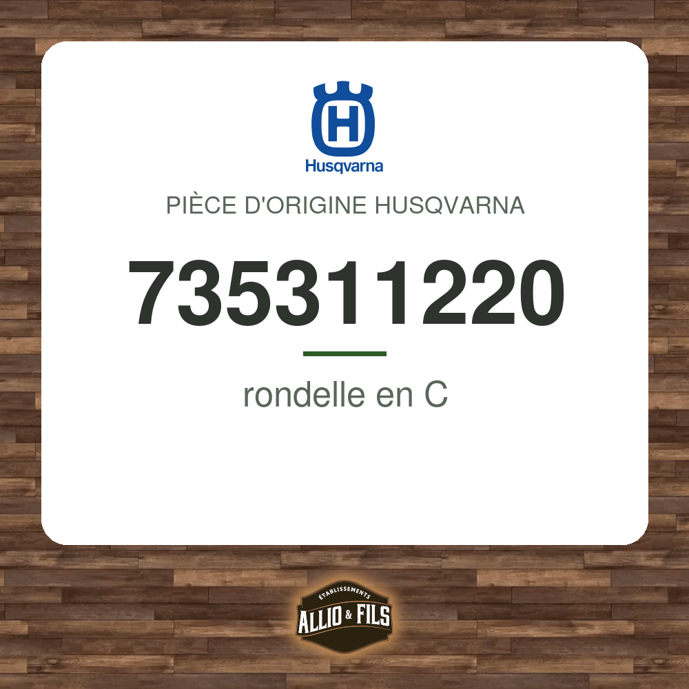 rondelle en C - Husqvarna 735311220