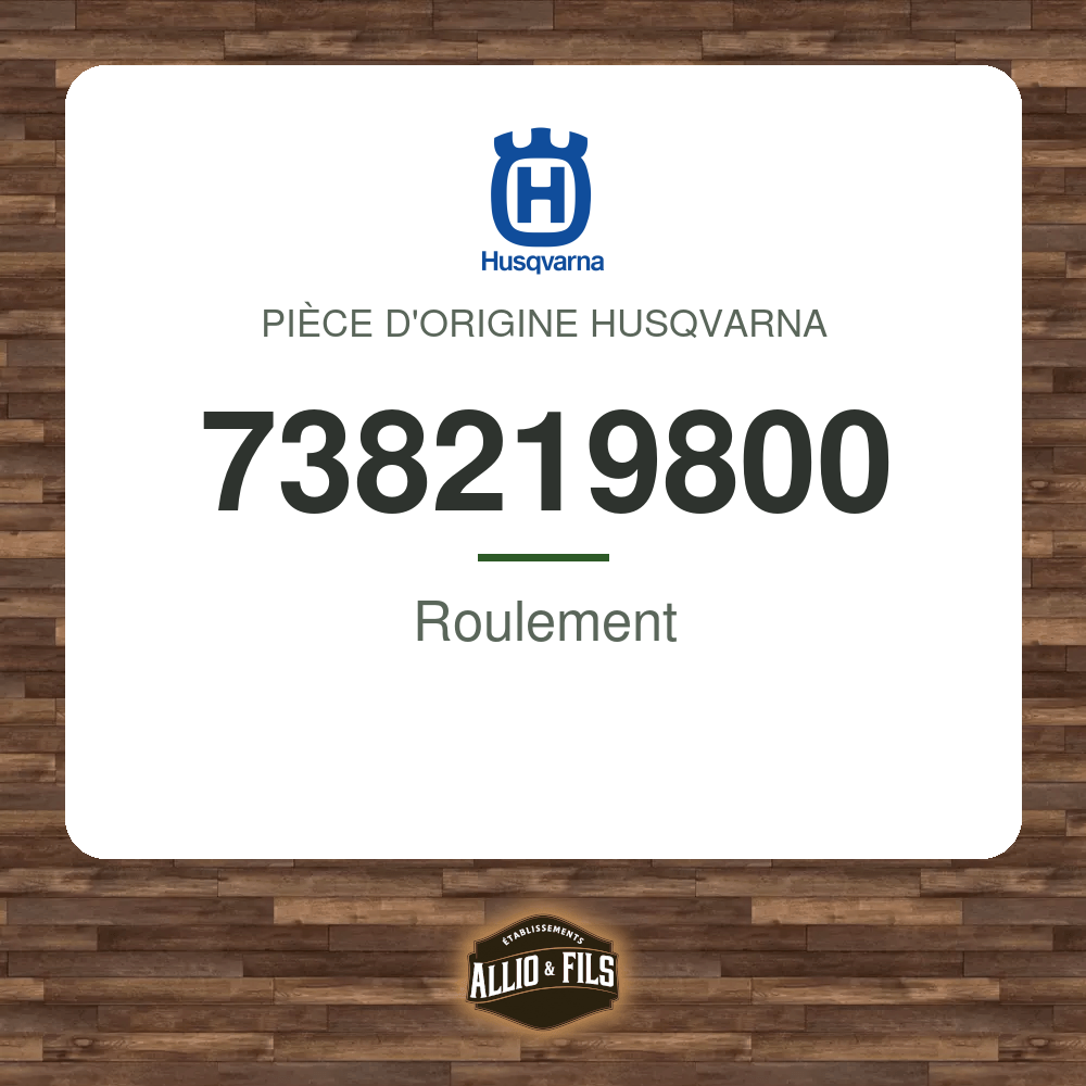 Roulement - Husqvarna 738219800
