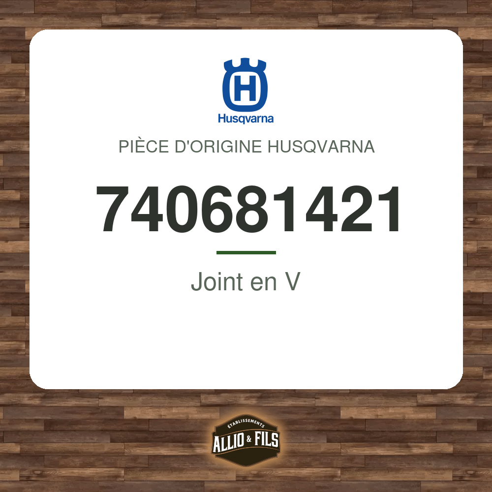 Joint en V - Husqvarna 740681421