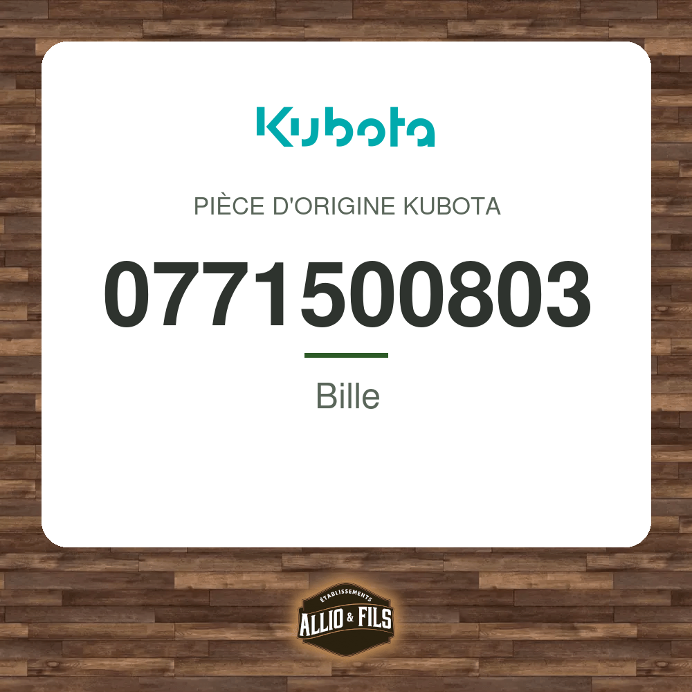 Bille - Kubota 0771500803