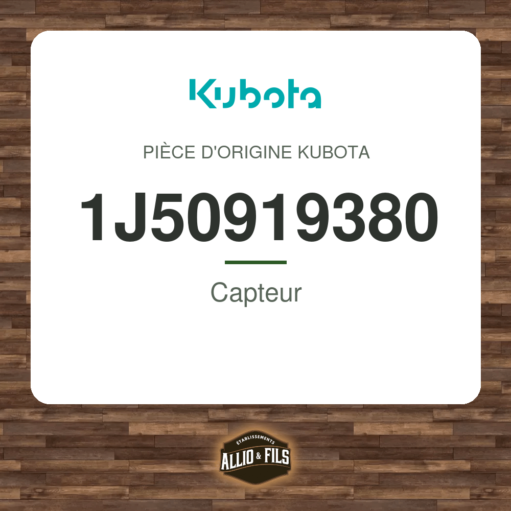 Capteur - Kubota 1J50919380