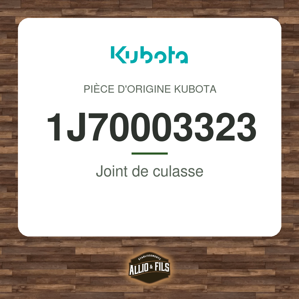 Joint de culasse - Kubota 1J70003323