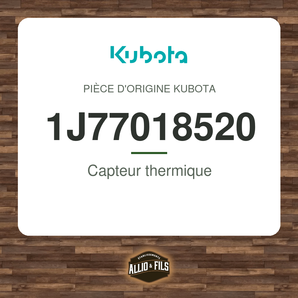 Capteur thermique - Kubota 1J77018520