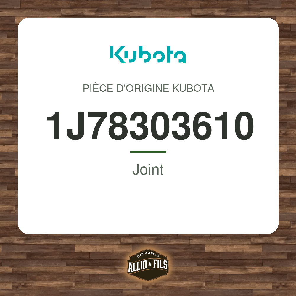 Joint - Kubota 1J78303610