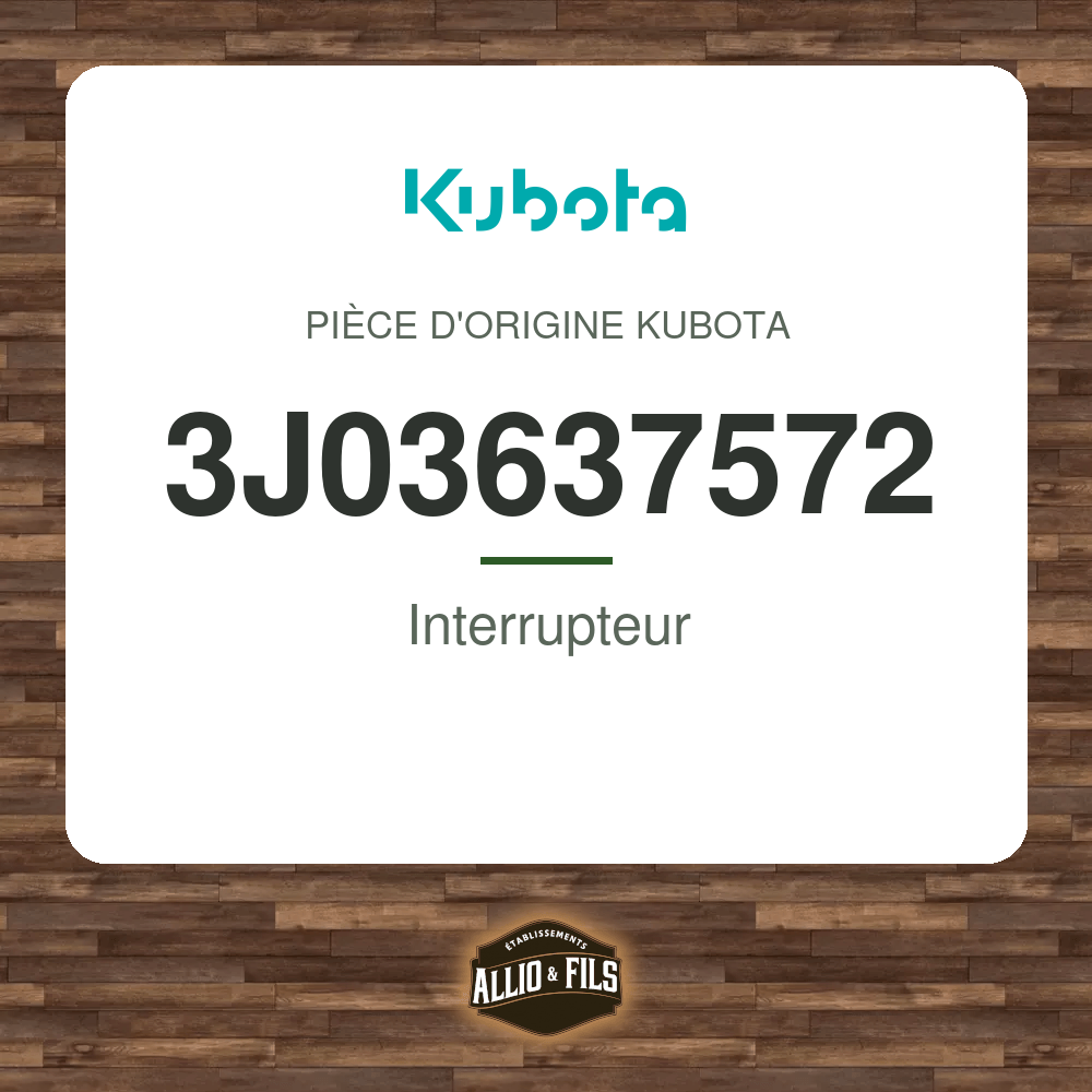 Interrupteur - Kubota 3J03637572