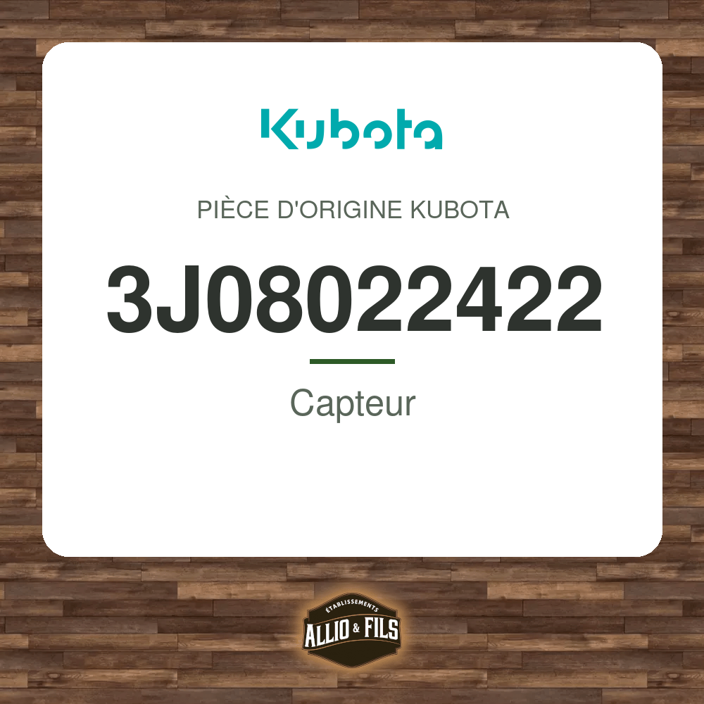 Capteur - Kubota 3J08022422