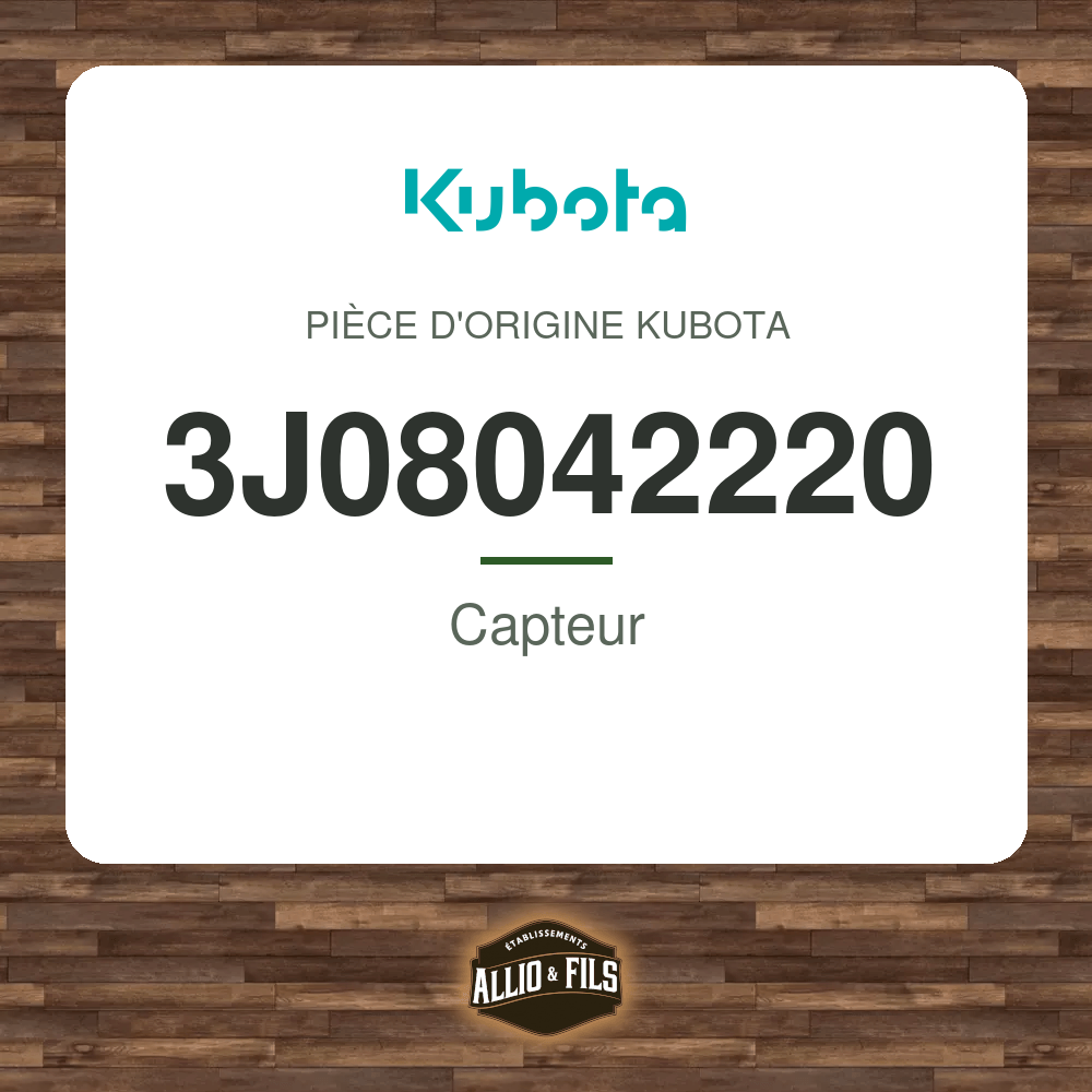 Capteur - Kubota 3J08042220