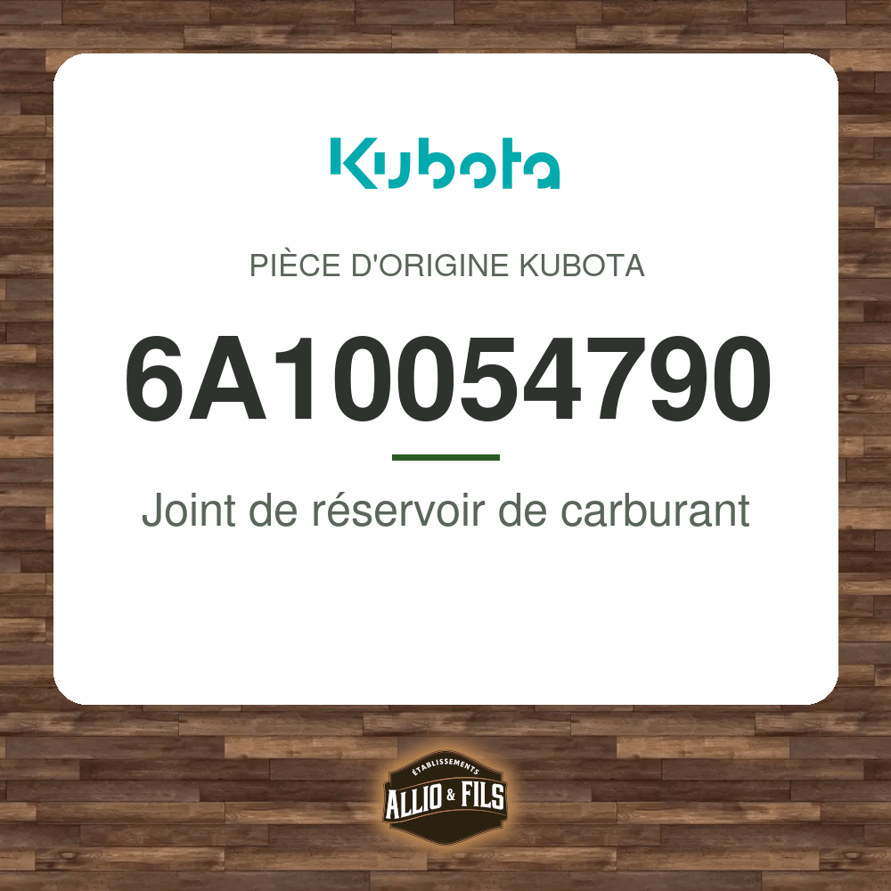 Joint de réservoir de carburant - Kubota 6A10054790