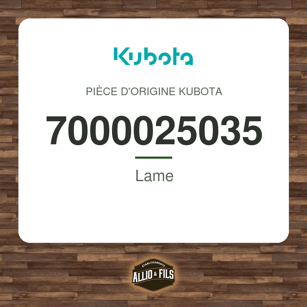 Lame - Kubota 7000025035