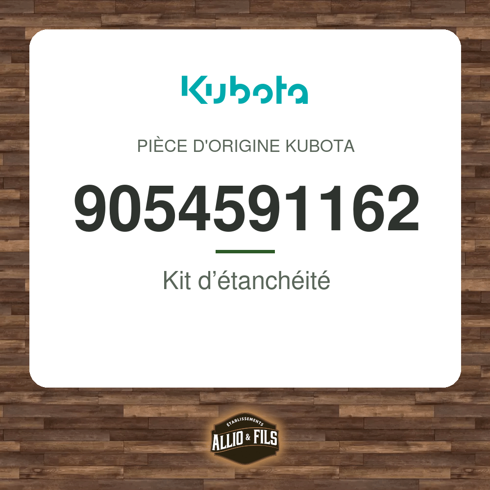 Kit d’étanchéité - Kubota 9054591162