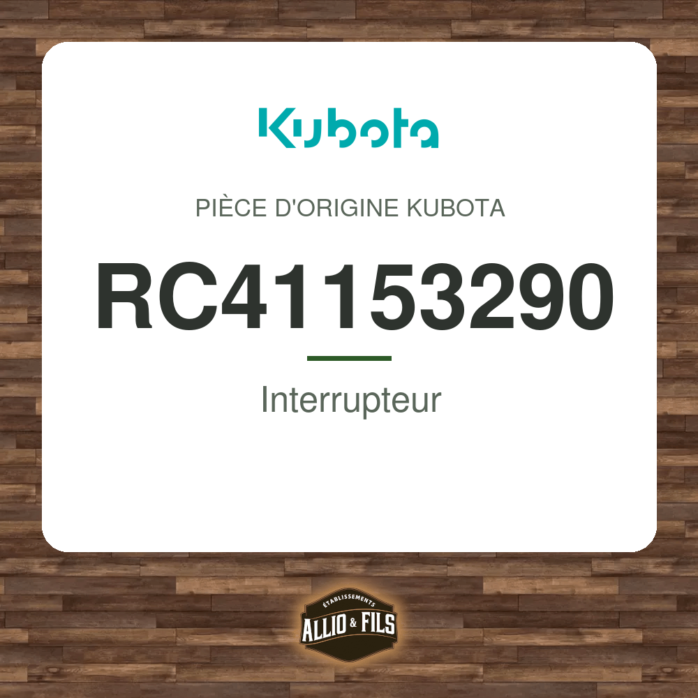 Interrupteur - Kubota RC41153290