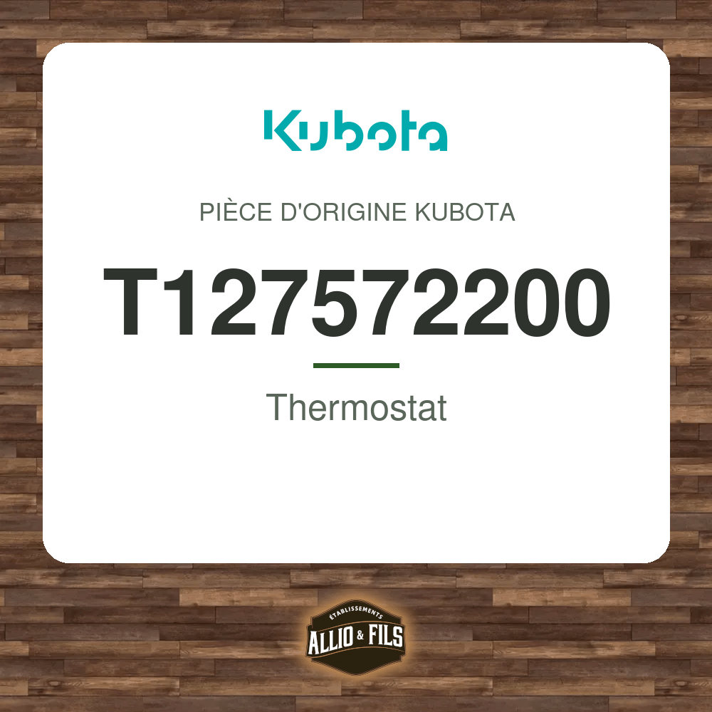 Thermostat - Kubota T127572200
