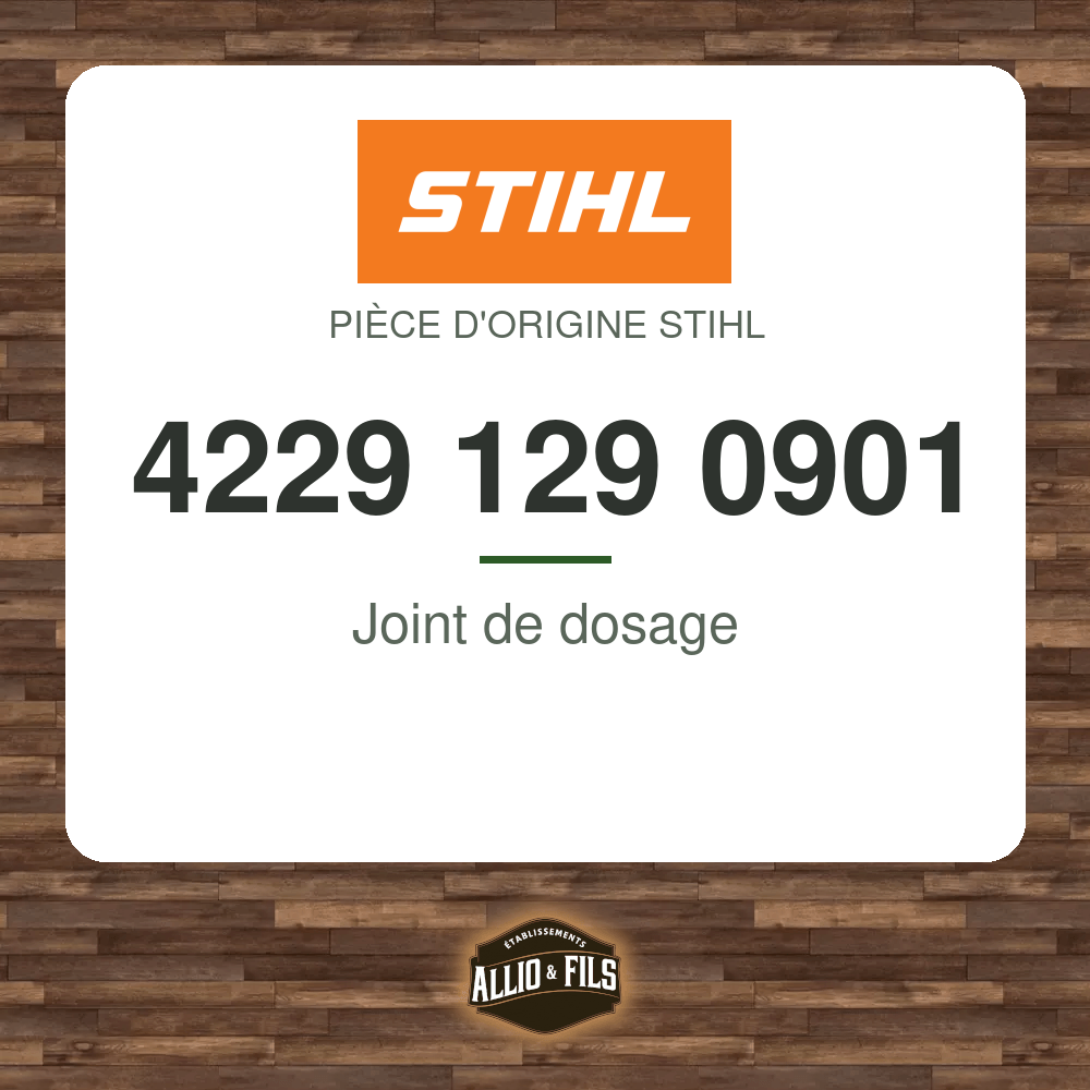 Joint de dosage - Stihl 4229 129 0901