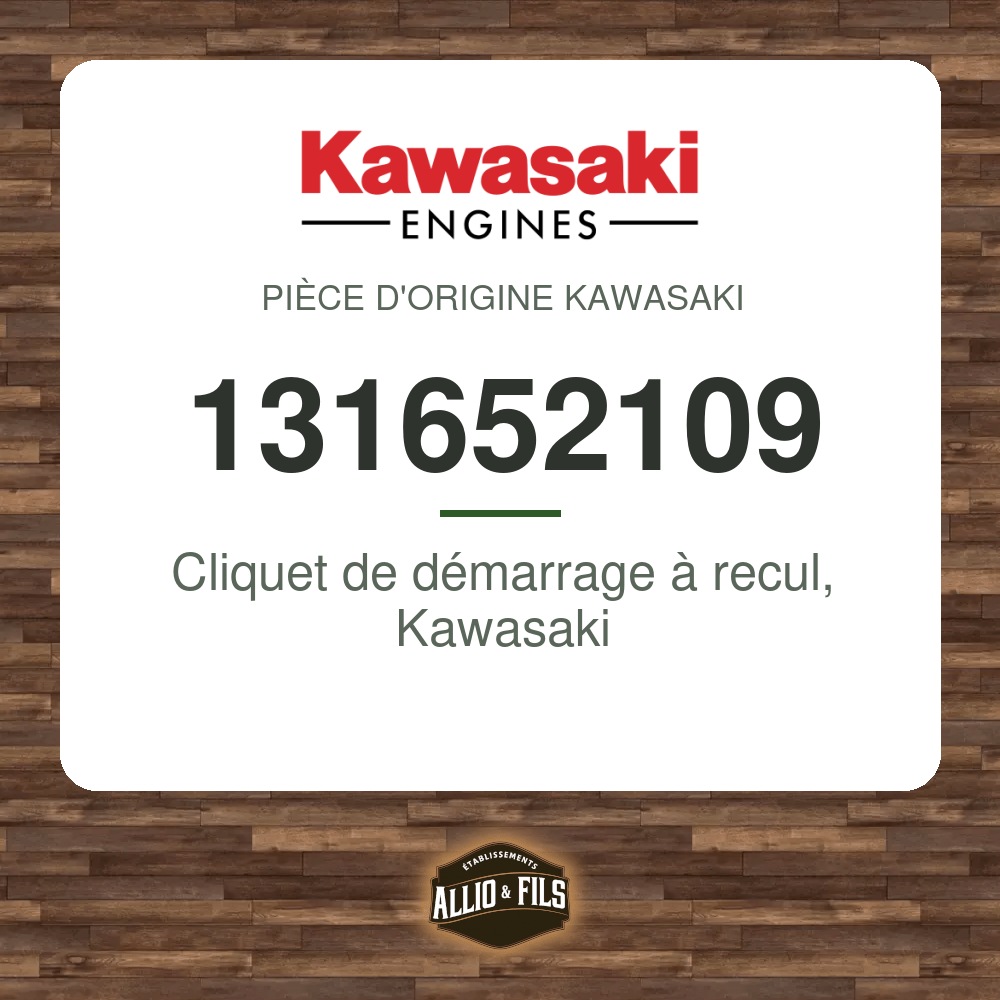 Cliquet de démarrage à recul, Kawasaki - Kawasaki 131652109