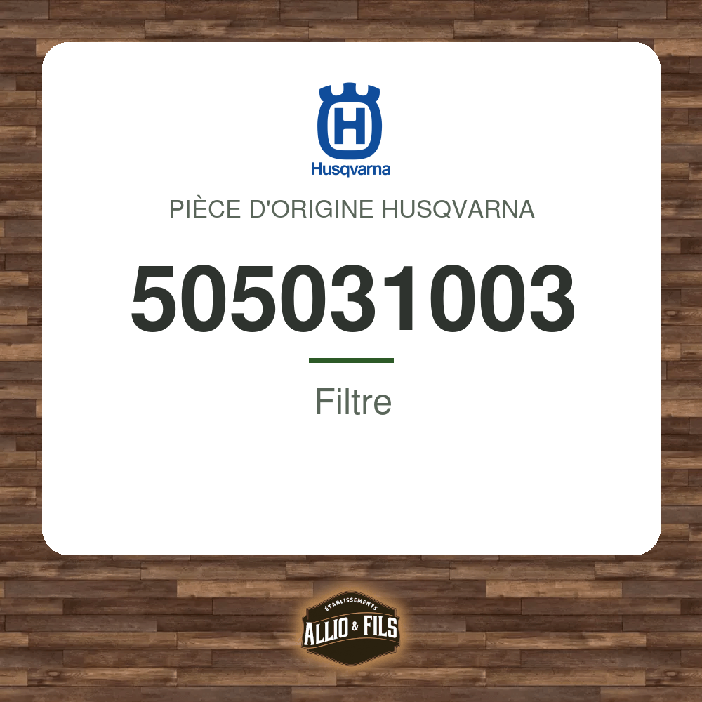 Filtre - Husqvarna 505031003