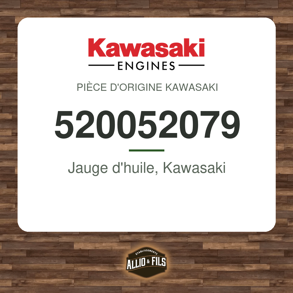 Jauge d'huile, Kawasaki - Kawasaki 520052079