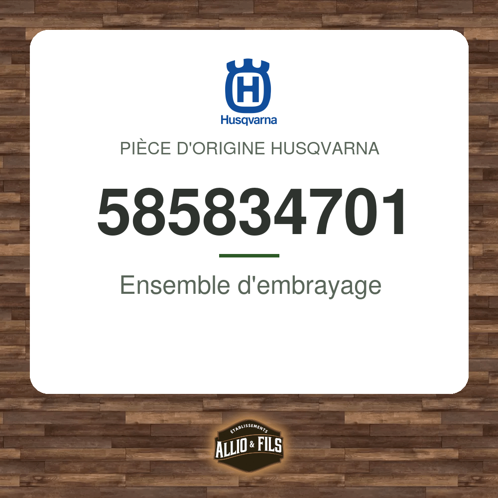 Ensemble d'embrayage - Husqvarna 585834701