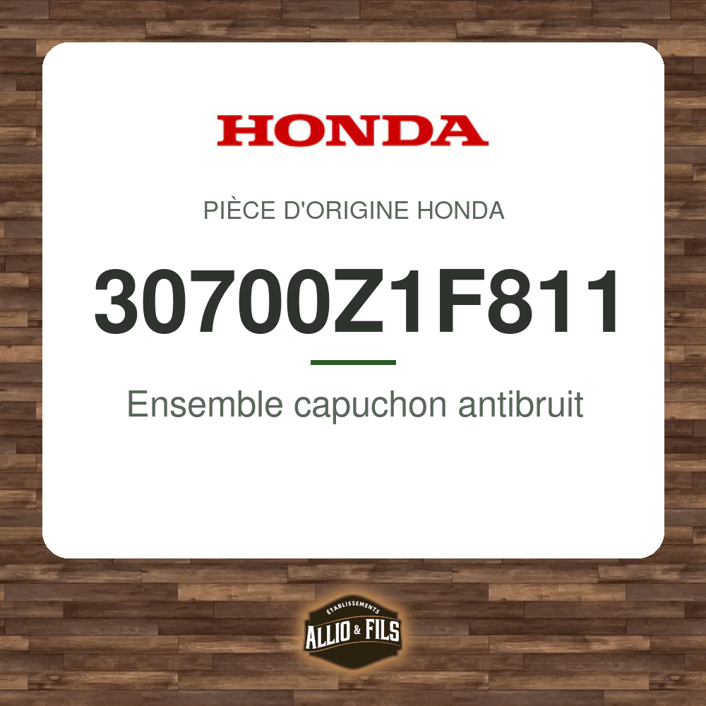 Ensemble capuchon antibruit - Honda 30700Z1F811