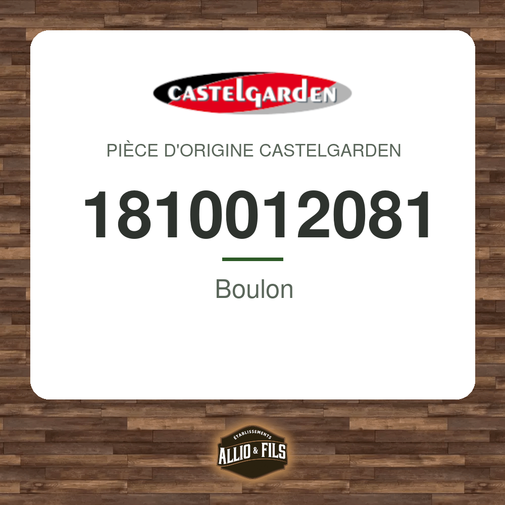 Boulon - Castelgarden 1810012081