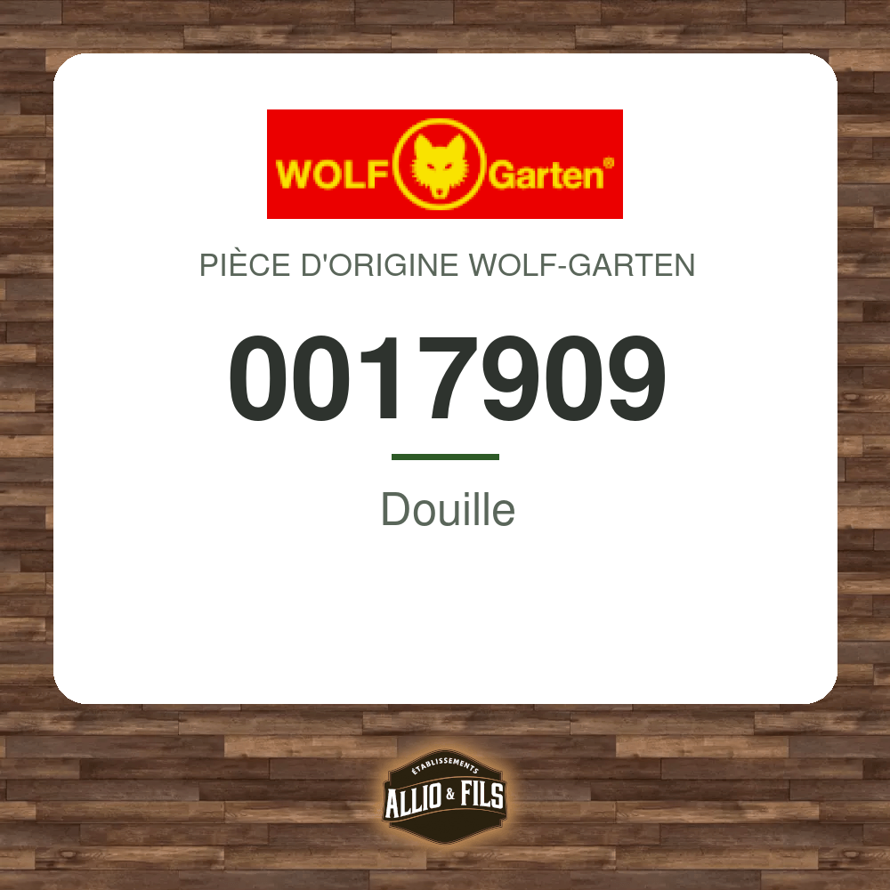 Douille - Wolf-Garten 0017909