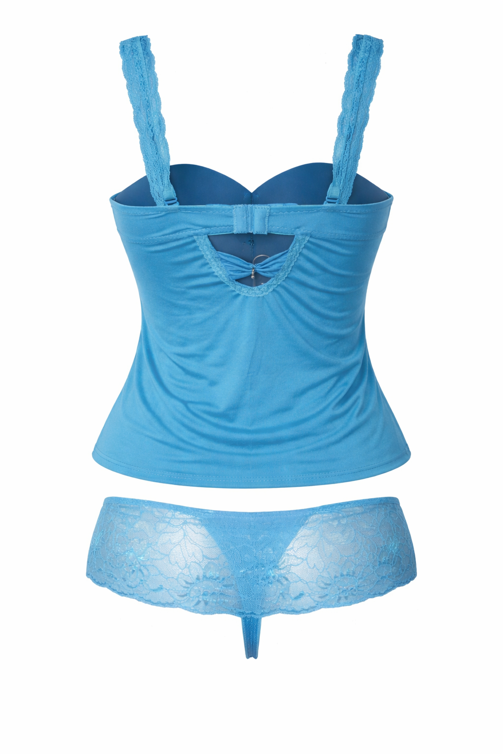 bleuEnsemble caraco string Bleu Turquoise Sensation (4)