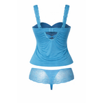 bleuEnsemble caraco string Bleu Turquoise Sensation (4)