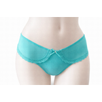 Culotte bikini -dentelle raffinée, nœud bijou, effet invisible (2)