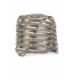 Bracelet manchette ajustable tressé  (2)