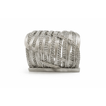 Bracelet manchette ajustable tressé  (3)