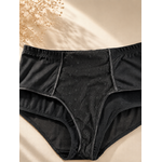 Ensemble lingerie sculptante femme noir – Culotte haute ventre plat & soutien-gorge transparent  (5)