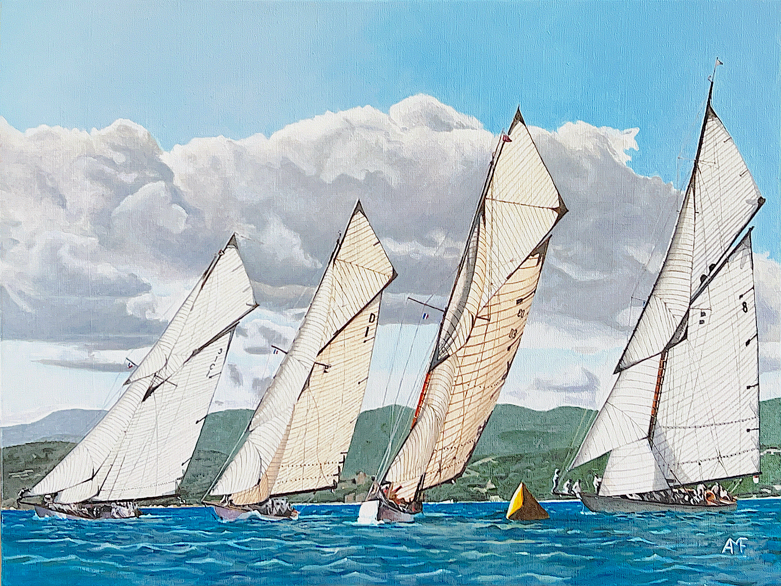 Départ de régate