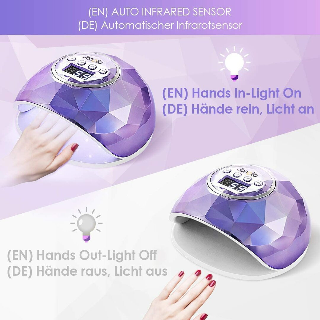 MidPower 86W Nagellampe – Professioneller UV/LED-Trockner mit LCD & Sensor – Abbildung 5