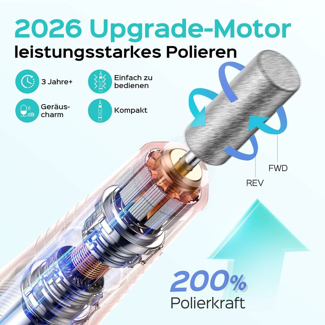 StartDrill C40 – Einsteiger-Nagelfräser 20.000 U/min, kabelgebunden & zuverlässig – Abbildung 4