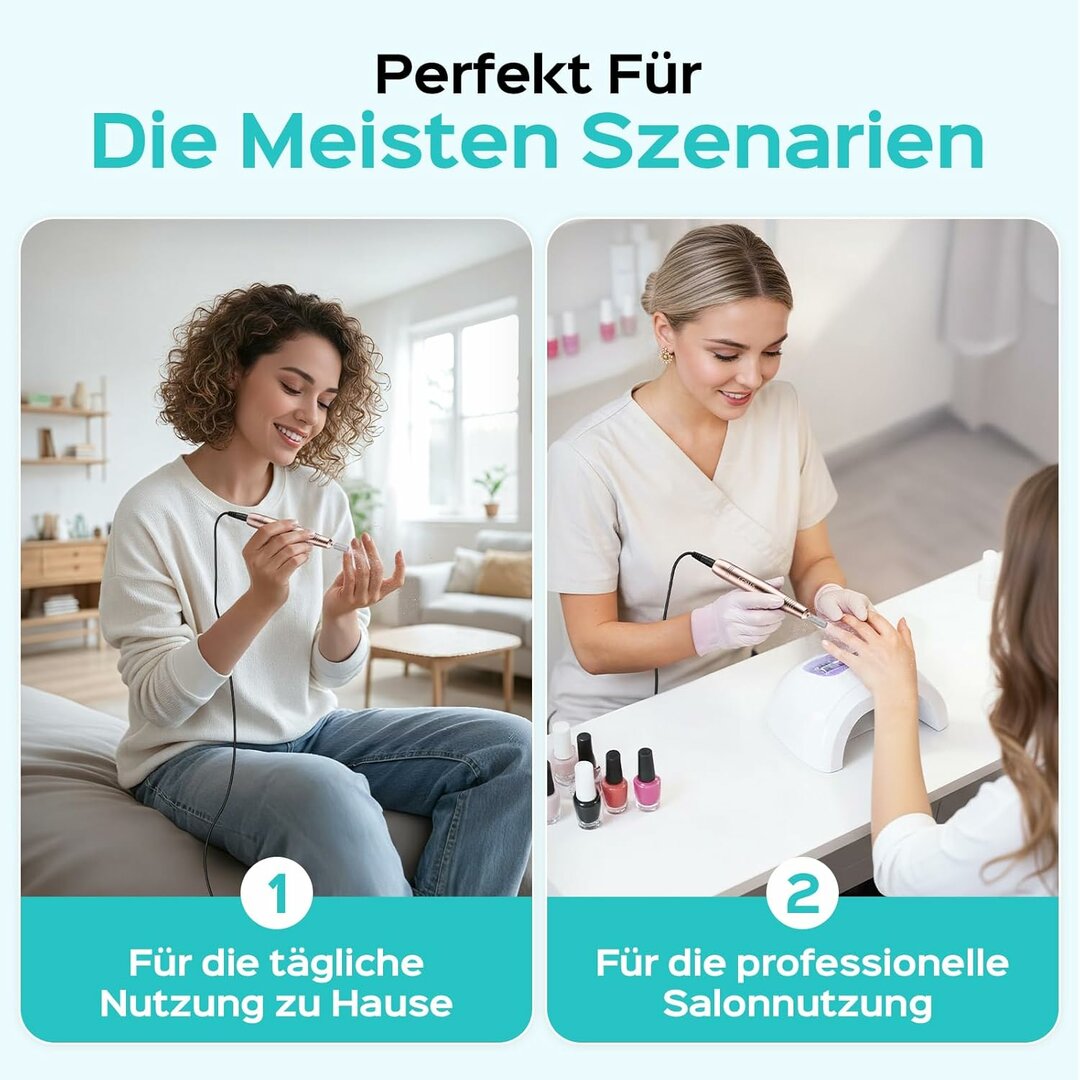 StartDrill C40 – Einsteiger-Nagelfräser 20.000 U/min, kabelgebunden & zuverlässig – Abbildung 6