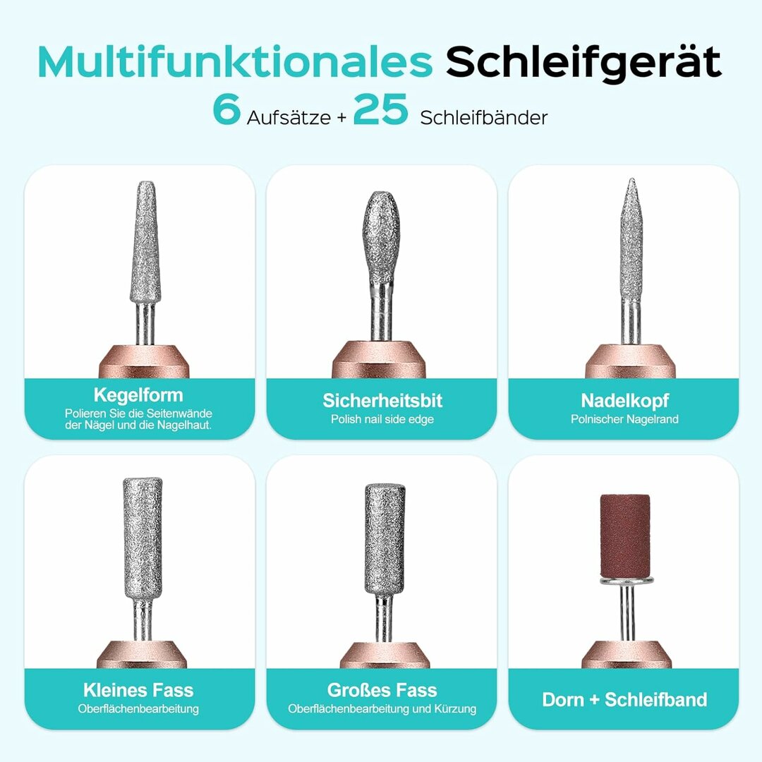 StartDrill C40 – Einsteiger-Nagelfräser 20.000 U/min, kabelgebunden & zuverlässig – Abbildung 7