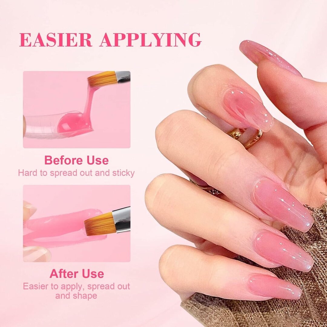 SlipMaster Polygel-Flüssigkeit – 75ml Anti-Haft-Slip-Solution mit Pinsel & Clips – Abbildung 4