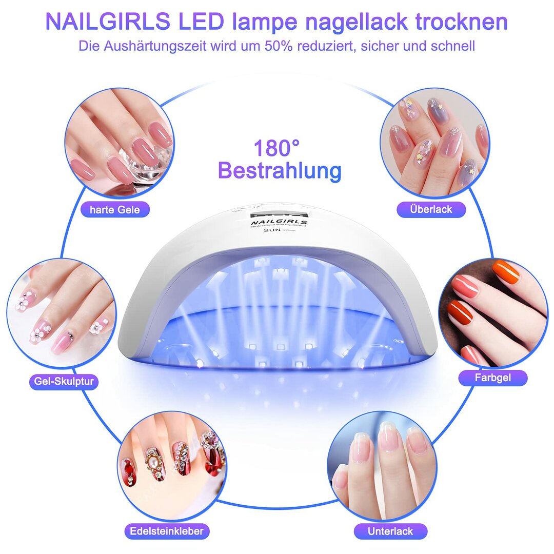 MagnaGlow 150W Nagellampe – Abnehmbare Magnetplatte, 50% schnellere Aushärtung – Abbildung 5