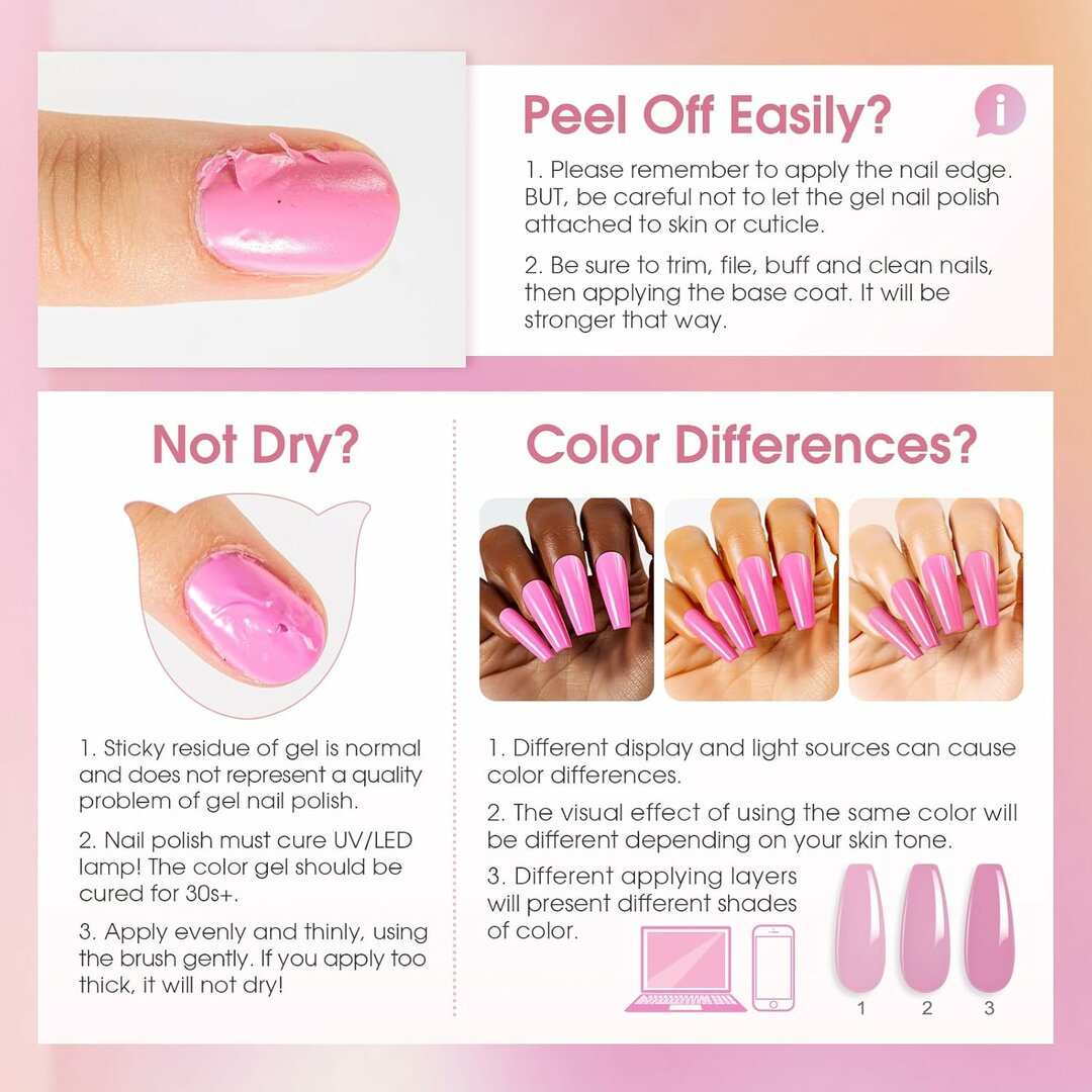 VelvetRose Polygel-Kit – 12 Farben für French & Alltagsmaniküre – Abbildung 7