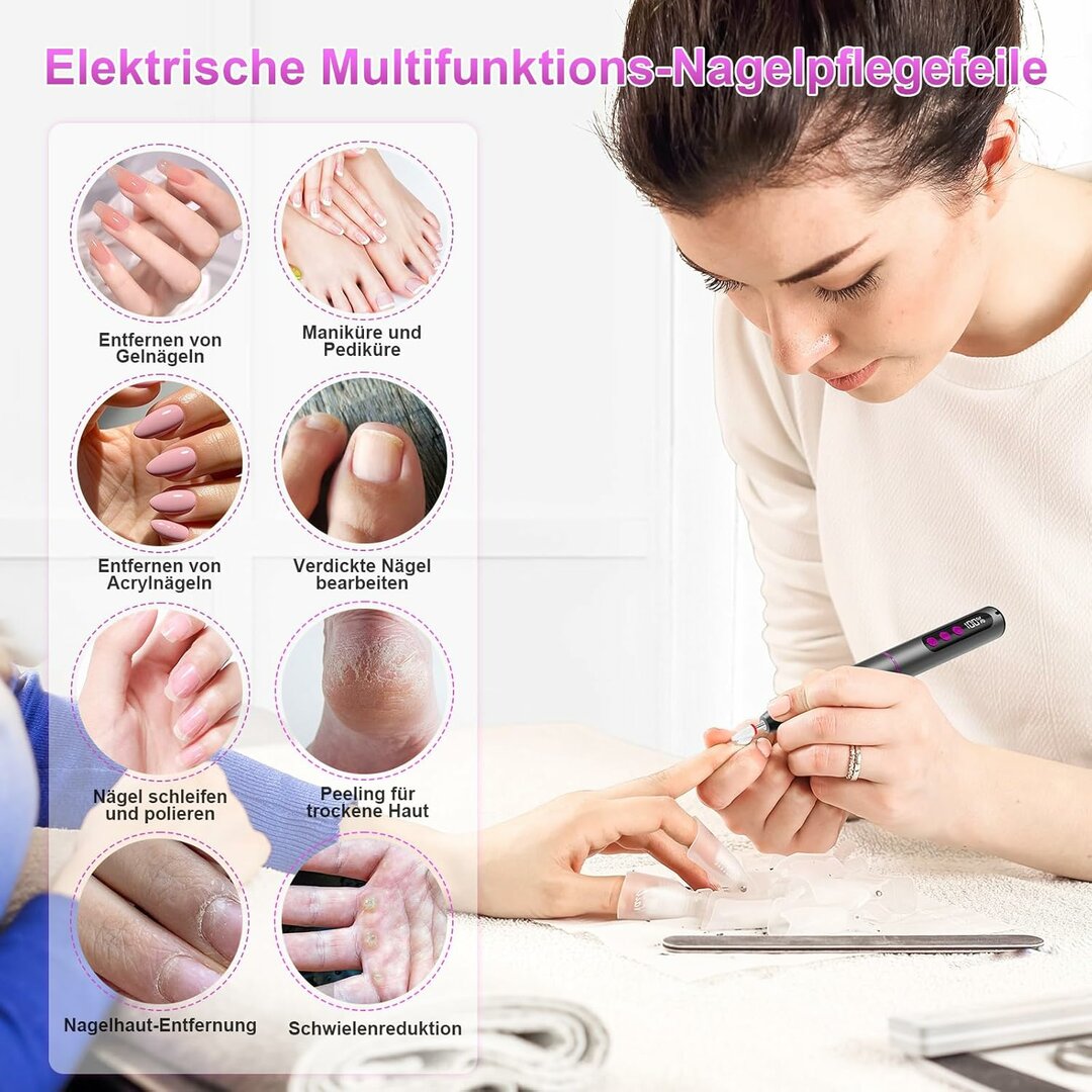 PofiboDrill 12-in-1 – 35.000 U/min kabellos, 5 Stufen, sehr leise, Display – Abbildung 7