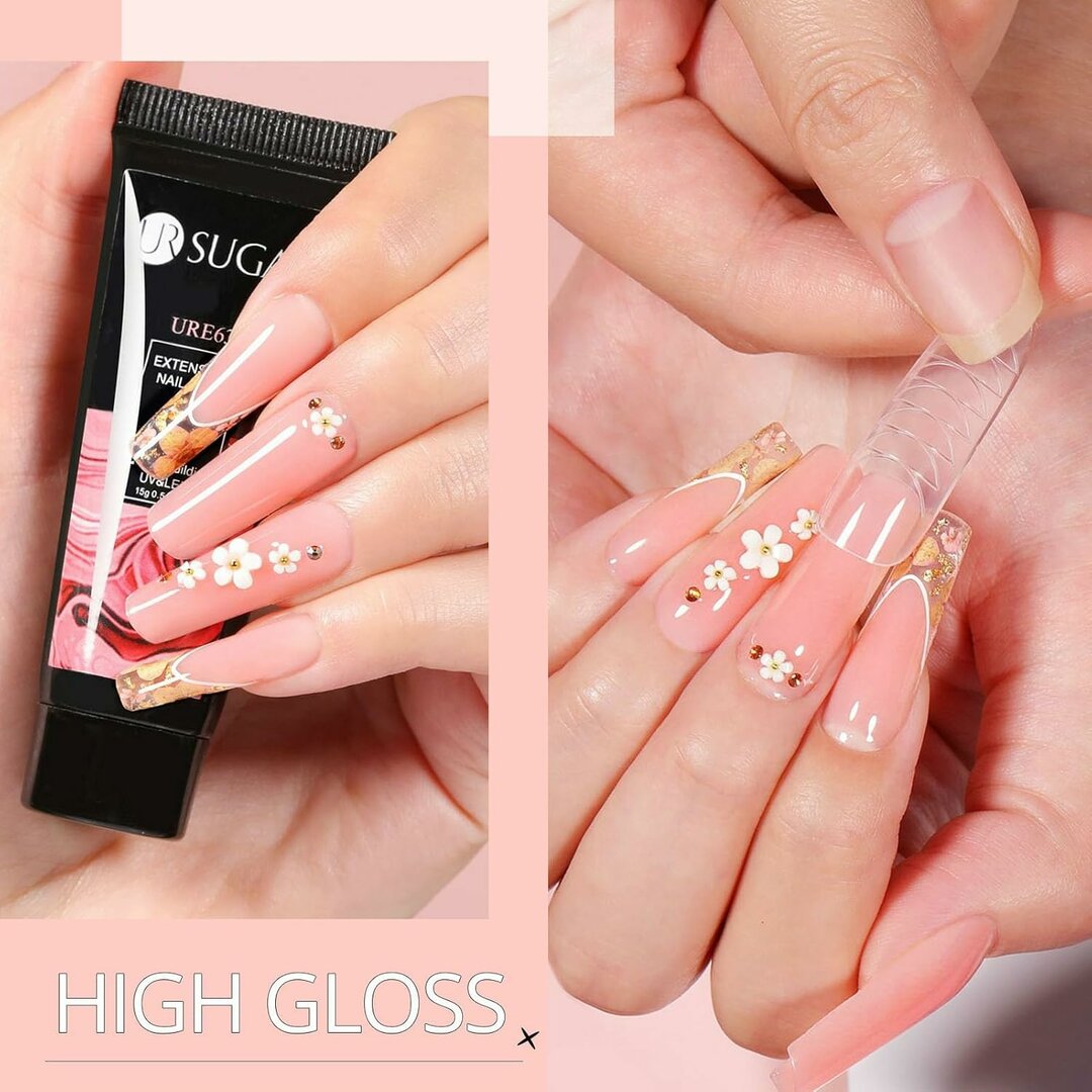 NeonExtend Polygel Set – 6 Neon-Farben Grün & Gelb für Festival-Nails – Abbildung 3